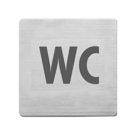 Alco πινακίδα inox wc
